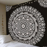 Large 200x150cm Mandala Indian Tapestry Wall Hanging Bohemian Beach Mat Polyester Blanket Yoga Mat Home Bedroom Art Carpet