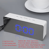 Digital Electronic Clock LED Table Clock Brightness Adjustable  Alarm Clock Fashion Wall Hanging Clock with USB Cable Wall Clock