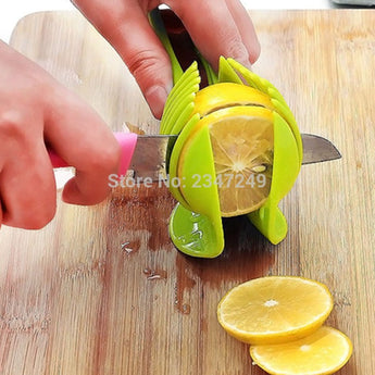 ULKNN Plastic Potato Slicer Tomato Cutter Tool Shreadders Lemon Cutting Holder Cooking Tools Kitchen Accessories