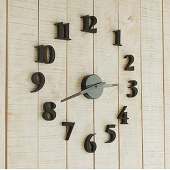 Hot  Wall Clock Home Decorate & Accents DIY Adhesive  DIY clock Free shipping