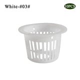 10Pcs Mesh Pot Net Cup Planting Basket Hydroponic System Garden Plant Grow Vegetable Seed Germinate Nursery Pots Supplies