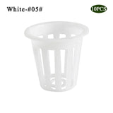 10Pcs Mesh Pot Net Cup Planting Basket Hydroponic System Garden Plant Grow Vegetable Seed Germinate Nursery Pots Supplies