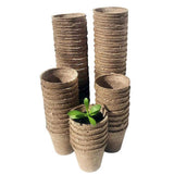 100pcs/50Pcs Nursery Pots Biodegradable Paper Pulp Peat Pots 8x8cm Plant Nursery Cup Tray Garden Supplies