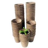 100pcs/50Pcs Nursery Pots Biodegradable Paper Pulp Peat Pots 8x8cm Plant Nursery Cup Tray Garden Supplies