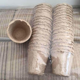 100pcs/50Pcs Nursery Pots Biodegradable Paper Pulp Peat Pots 8x8cm Plant Nursery Cup Tray Garden Supplies
