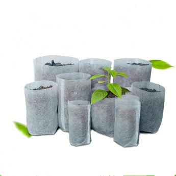 100pcs Non-woven fabric Bags Nursery Pots Seedling-Raising Bags fabrics Garden Nursery bags Supplies