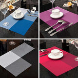 Household Fashion PVC Dining Table Placemat Europe Style Home Kitchen Tools Tableware Pad Coaster Coffee Tea Place Mat